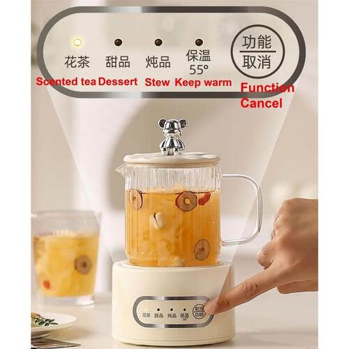 360W Multifunctional Health Cup Electric Kettle Office Glass