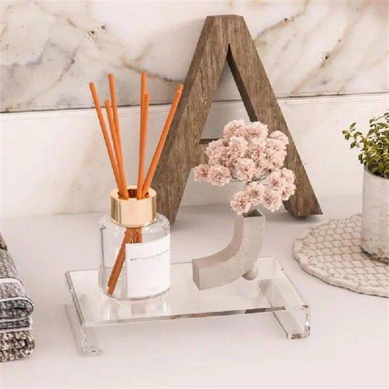 Acrylic Pedestal Tray Stand 2X Clear Acrylic Riser Stand - 实物图