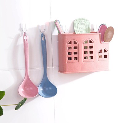 Wheat straw spoon household long handle frying spoon kitchen