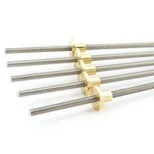 3d printer screws T5  diameter 5mm length 200mm lead 1mm 2mm