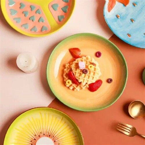 Ceramic Fruit Shaped Plate Creative Salad Candy Dried Fruit