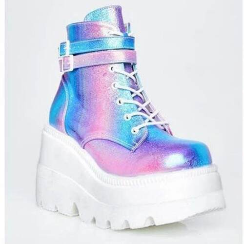 Botas Women Motorcycle Winter Buckle Ankel Boots Women Punk