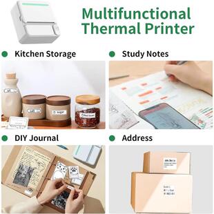 Mini Portabl Printer Inkless er Maker, Free Cut Small Pocket