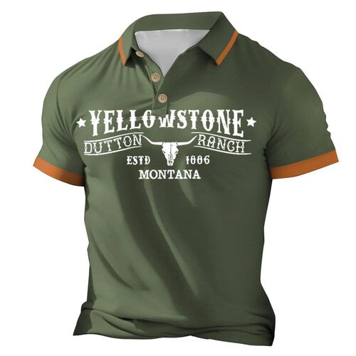 Vintage Shirts 3d Word Printed  Shirt For Men Casual Summer