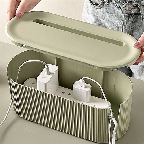 Nordic Plug Board Storage Box Cable Wire Organizer Case Sock