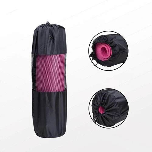 1 PCS Yoga Mat Bag Exercise Fitness Carrier Nylon Mesh Cente