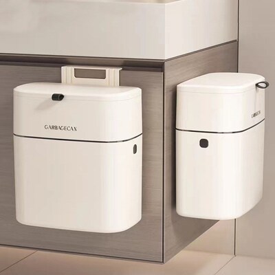 Kitchen wall mounted covered garbage bin厨房壁挂式垃圾桶
