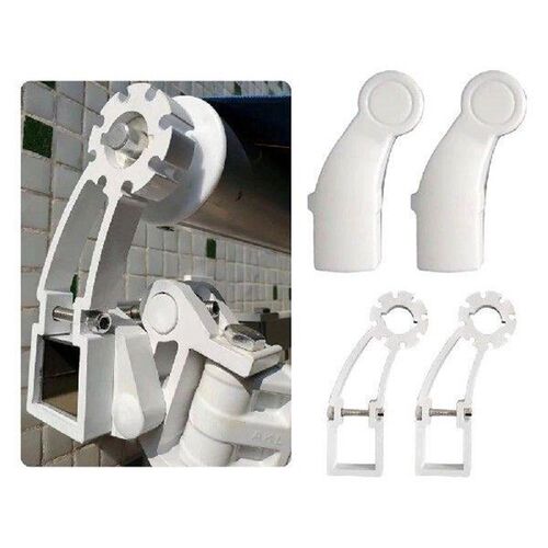2pcs Awning Brackets With Lids For 40mm Square Tube