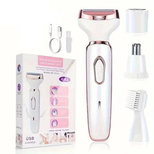 2025 4 In 1 Electric Lady Shaver Body Hair Removal Epilator
