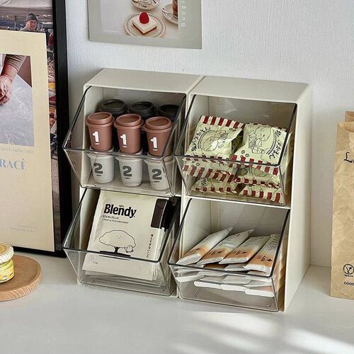Ins Coffee Capsule Storage Box Dustproof Coffee Tea Bag Orga