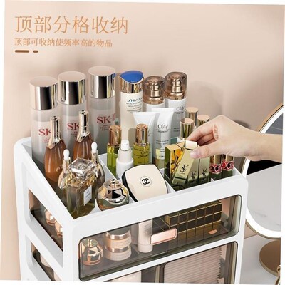 Makeup Organizer Cosmetic Storage Box Drawer Type Desktop Fi