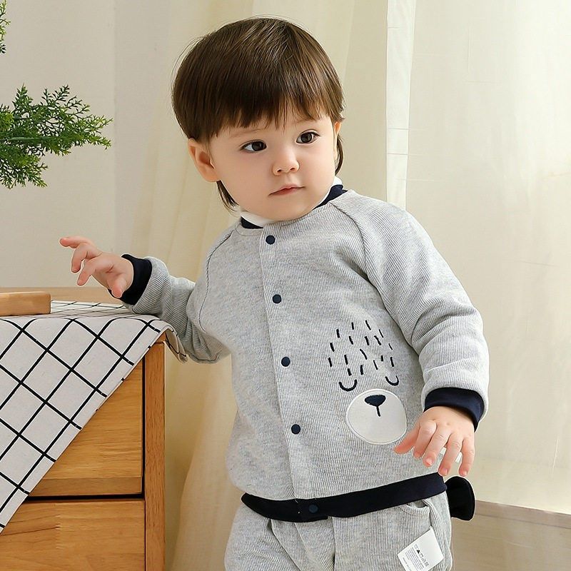 宝宝外套春秋儿童小男棒球服女童纯棉双层开衫婴儿薄款男童春夹克