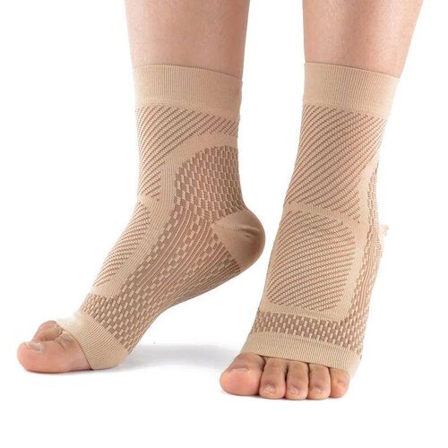 1Pair Ankle Brace Compression Sleeve - Relieves Achilles Ten