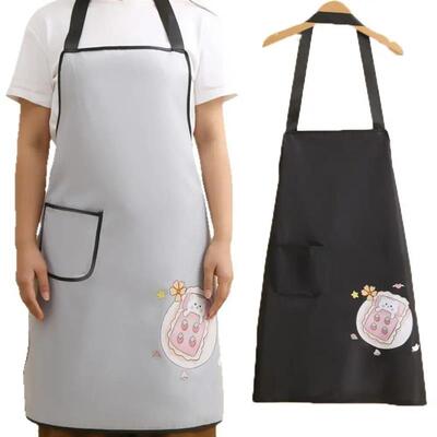 Waterproof Kitchen Aprons Household Cartoon Cooking Baking A