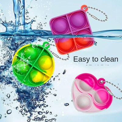 20Pcs Mini Pop Keychain Toddler Sensory Fidget Toys Bulk for