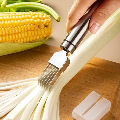 1Pcs 304 Stainless Steel Onion Cutter Graters Multifunction