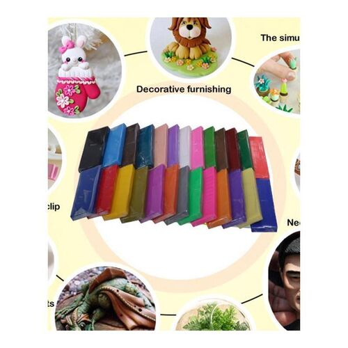 Polymer Clay Starter Kit 32 Colors Oven Bake Clay Baking Mod