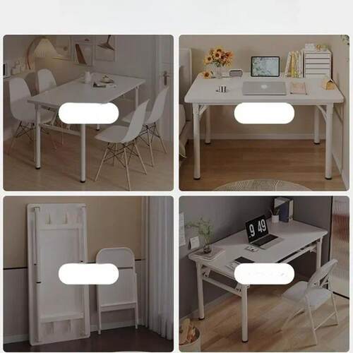 Foldable Computer Desk Bedroom Computer Table Small Apartmen