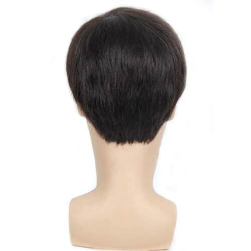 Gres Natural Straight Men Short Wigs High Temperature Fiber