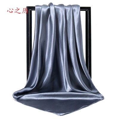 Satin womens headscarf with 90 colors of simulated silk头巾