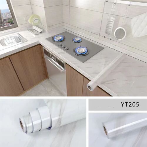 40cm Marble Kitchen Oil-Proof Film Stove Waterproof Self-Adh