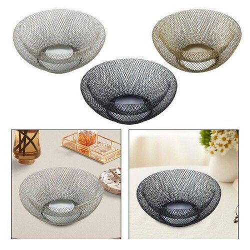Serving Bowl Hollow Design Iron Fruit Basket for Buffet