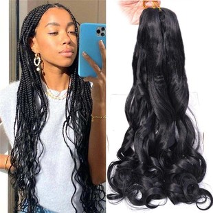 Loose Wave Spiral Curl Braids Synthetic Hair French Curls Br