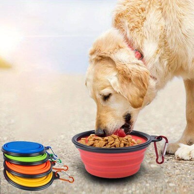 Dog Folding Bowl Portable Dog Travel Bowl Dog Food Water Bow