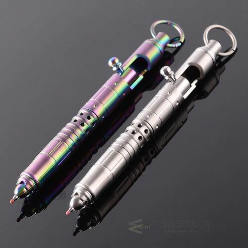 1PC Colorful Titanium Alloy Bolt Spring Press Signature Writ