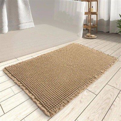 Waffle Bath Mat Non Slip Absorbent Shower Mats For Bathroom