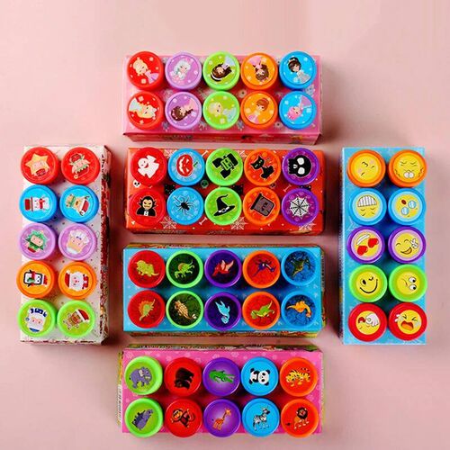 Assorted Stamps for Kids Self-Ink Teacher Stamps Party Favor