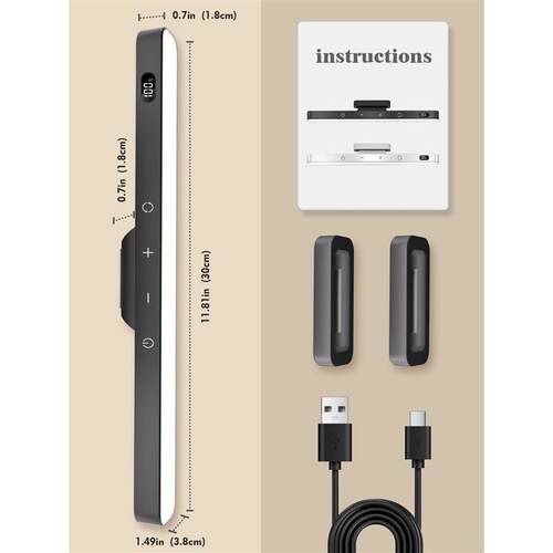 5W Remote Touch Table Lamp Magnetic Desk Lamp 2500mAh Rechar