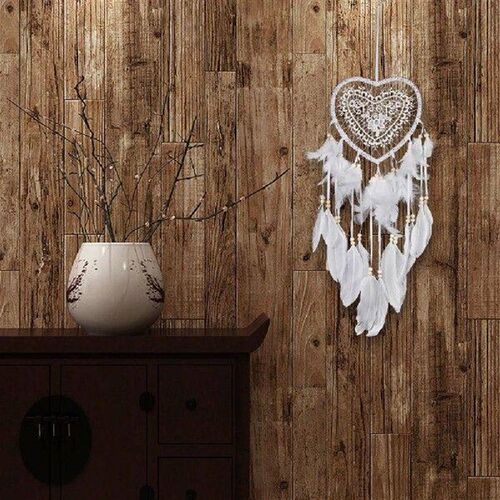 Love Heart Dream Catcher Pendant Feather Car Decor Pendant