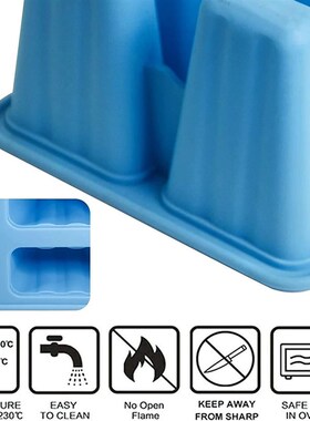 4/ 6 cell Silicone Ice Cream Popsicle Mold with Handle Ice C