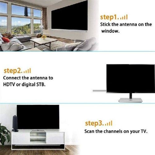 ATSC  Antenna UHF VHF Indoor Outdoor DVB-T2 DTMB ISDB-T