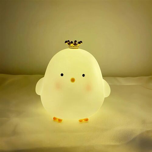Crown Chick Night Light Bedroom Decoration Cute Cartoon Anim