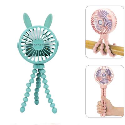 Summer Night Light Fan for Stroller Portable Handheld Fan Ba
