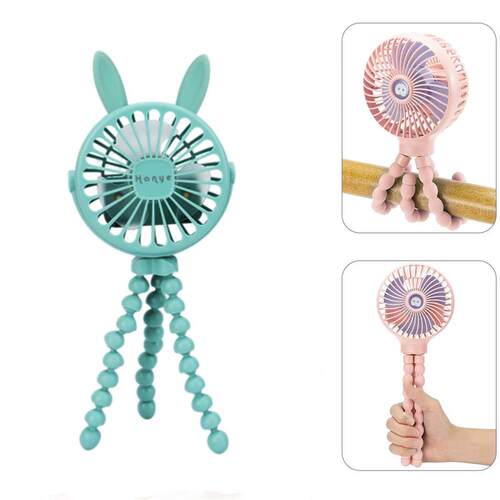 Summer Night Light Fan for Stroller Portable Handheld Fan Ba