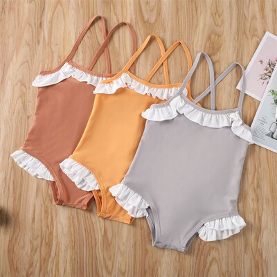 1-6T Kids Baby Girl One-Piece Bikini Set Swimsuit Swimwear B