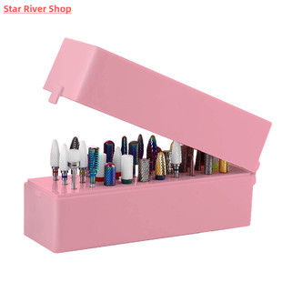 Nail Holes Bits Art Empty Drill Box Stand Holder Storage