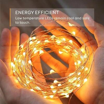 10/20/30M USB LED String Lights Copper Silver Wire Garland L