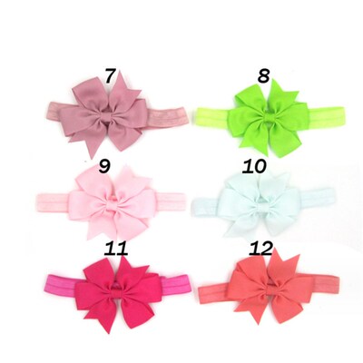 10pcs baby newborn girl bow headband infant toddler hair ban