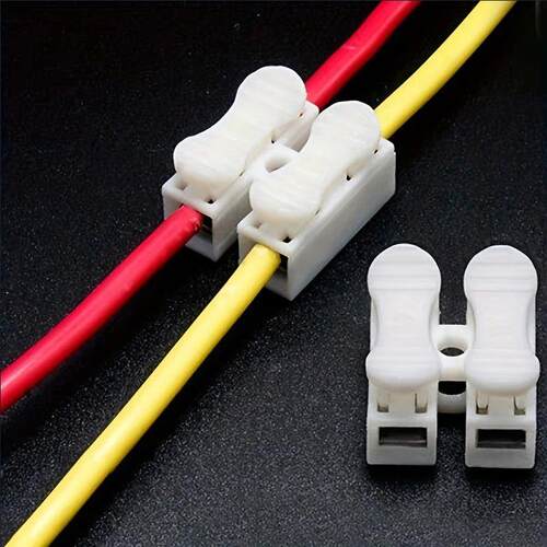 20pcs   2 Pins Electrical Cable Connectors CH2 Quick Splice