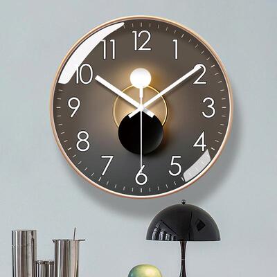 mute clock wall clock living room modern minimalist atmos