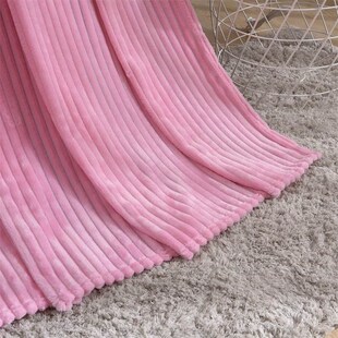mink cloud color flannel striped blanket fleece Pure