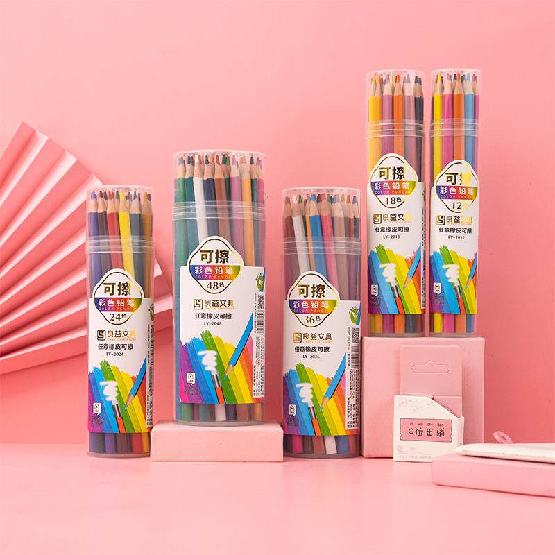 Erasable triangular pole colored lead graffiti可擦三角杆彩铅