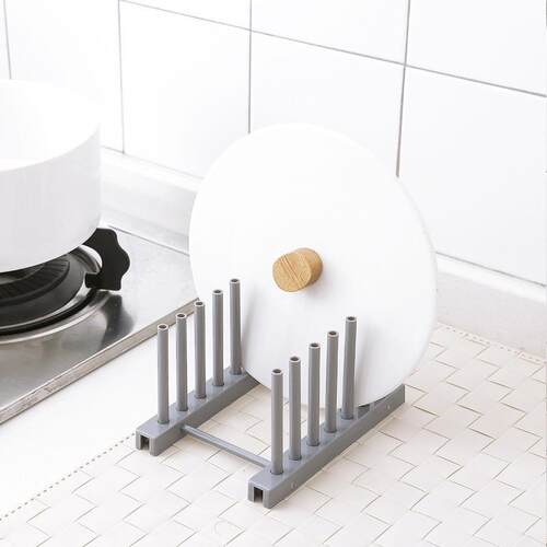 Multifunctional Plate Storage Rack for Home Kitchen - Plasti