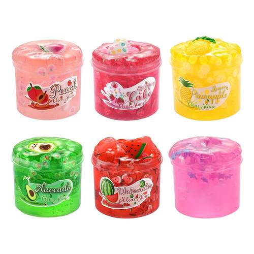 6 Styles Colorful Butter Slime, Birthday Gifts for Kids,Part