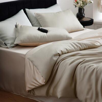 Lyocell Tencel Bedding Set Bed Sheet Duvet Cover Bedcover 床