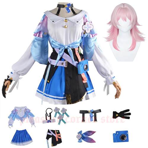 Kostum Cosplay Game Honkai: Star Rail 7th March Pakaian Sera